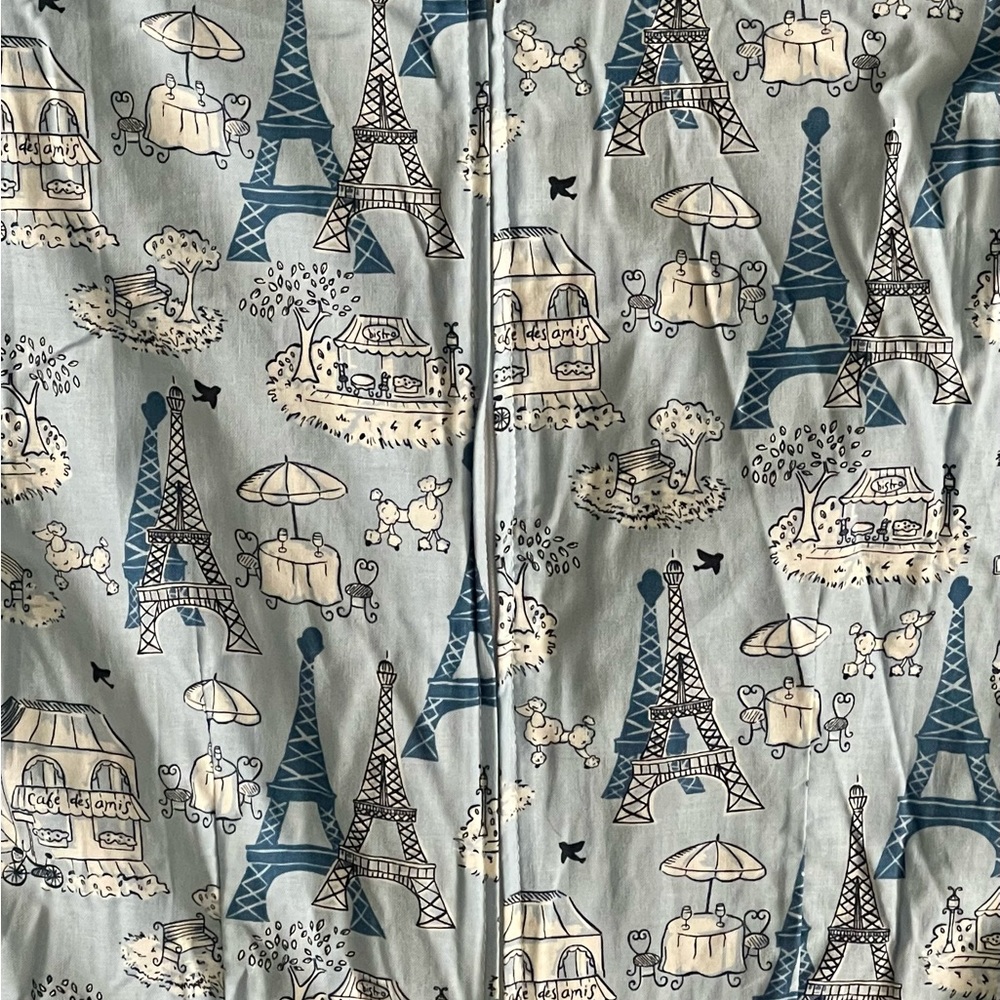 SOLD | ModCloth x Bernie Dexter Blue Sophie Dress Eiffel Tower Poodle SMALL - Picture 11 of 12